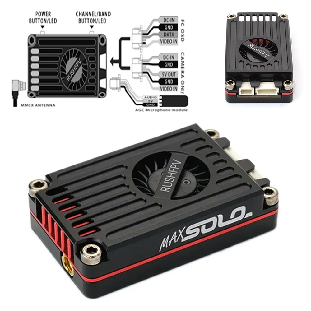 RUSHFPV RUSH MAX SOLO 5.8GHz 2 - Rushfpv Rush Max Solo 5.8G 2.5W Vtx review and price