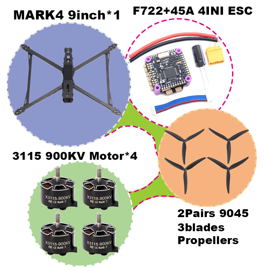 BCUBE MARK4 V2 8/9/10inch F722 - Foxeer Reaper Extreme 2.5W Vtx review and price